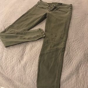 Olive 5 pocket jeans